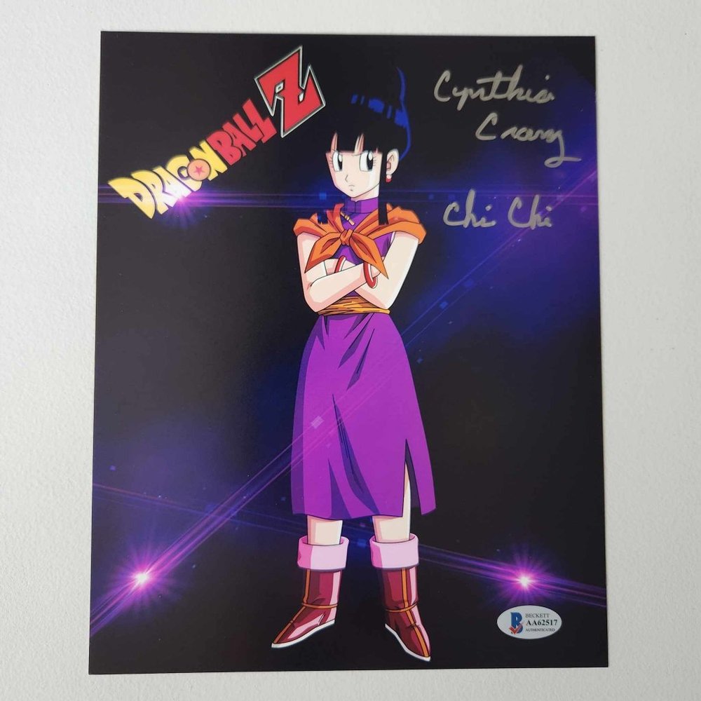 Dragon Ball Z Chi Chi Autograph 8x10 Signed by Cynthia Cranz - Beckett COA